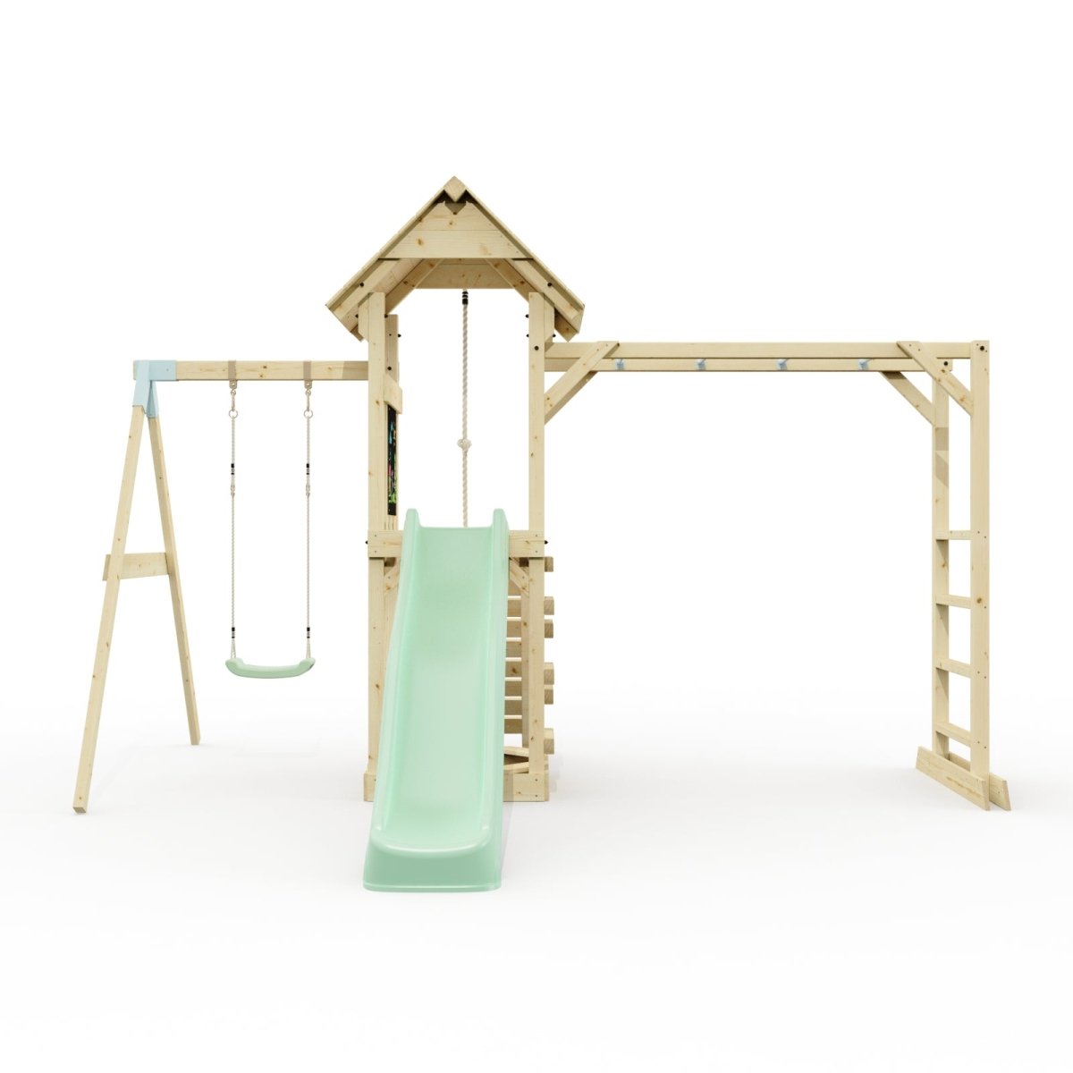 Polarplay Climbing Frame with Single Swing, Monkey Bars and Slide - Malmoe