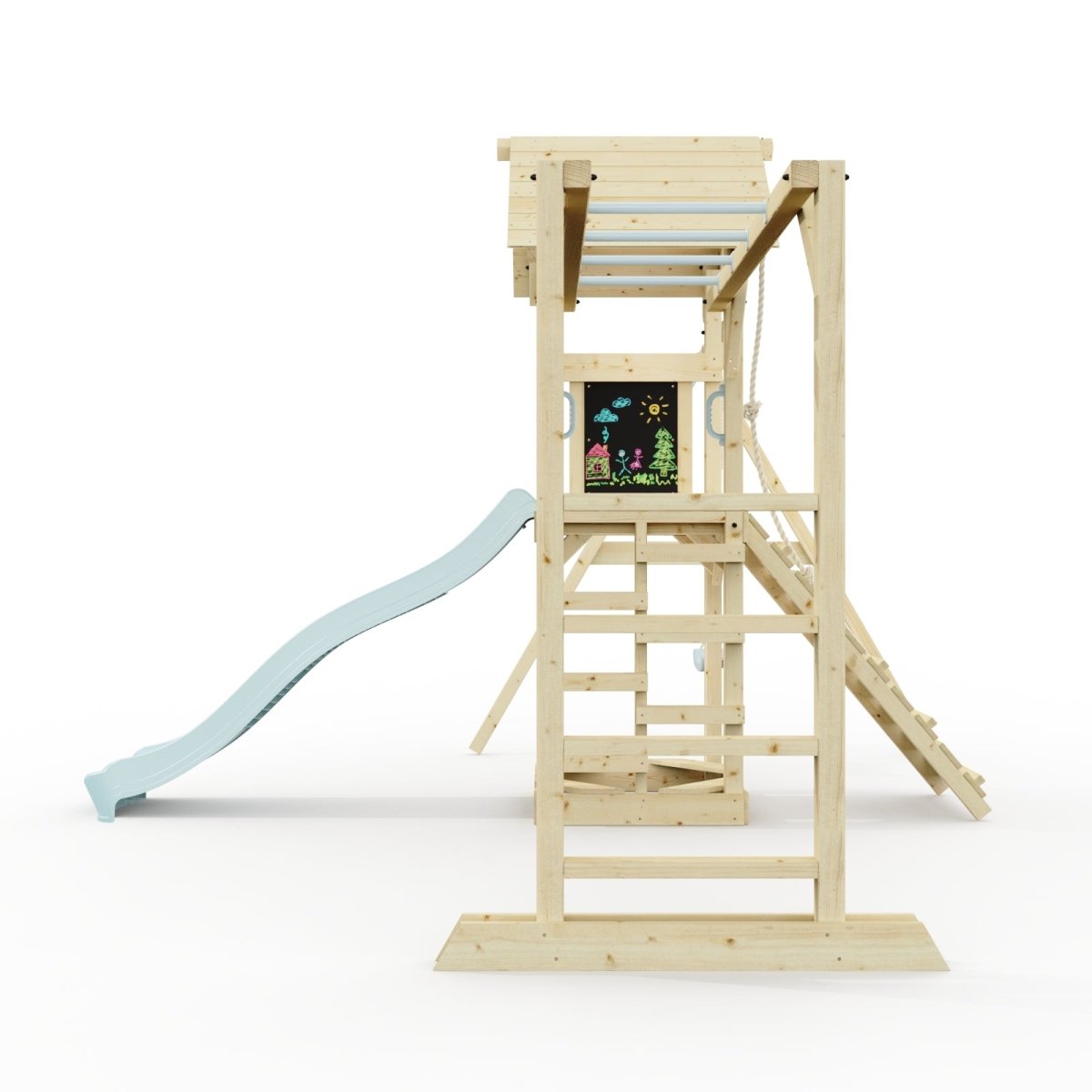 Polarplay Climbing Frame with Single Swing, Monkey Bars and Slide - Malmoe