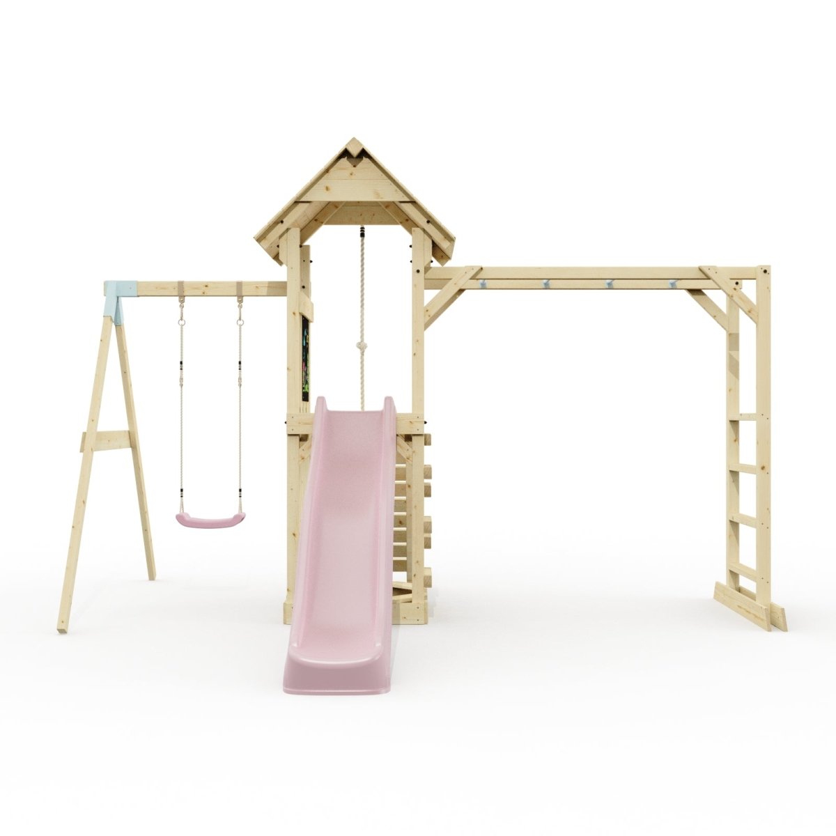 Polarplay Climbing Frame with Single Swing, Monkey Bars and Slide - Malmoe