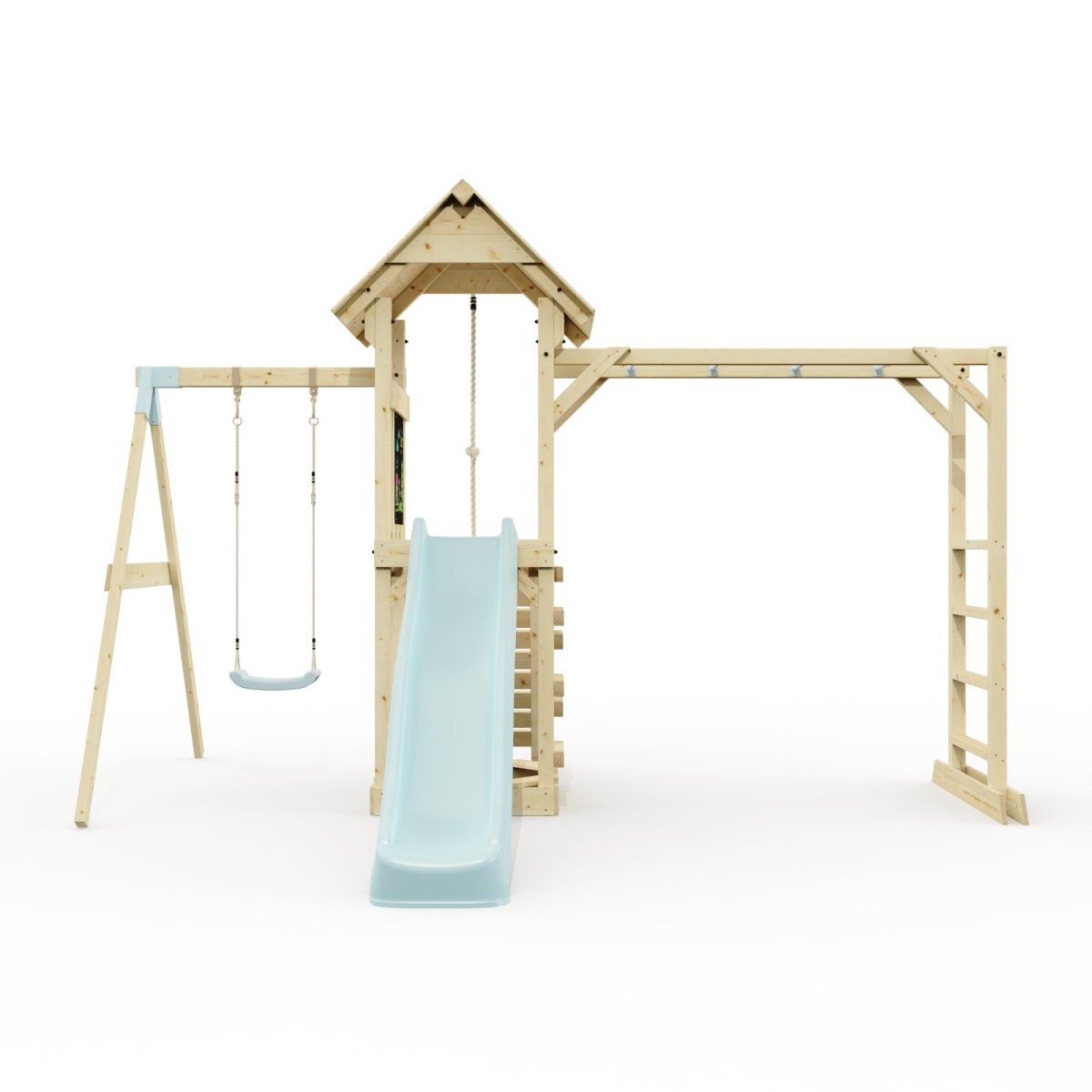 Polarplay Climbing Frame with Single Swing, Monkey Bars and Slide - Malmoe