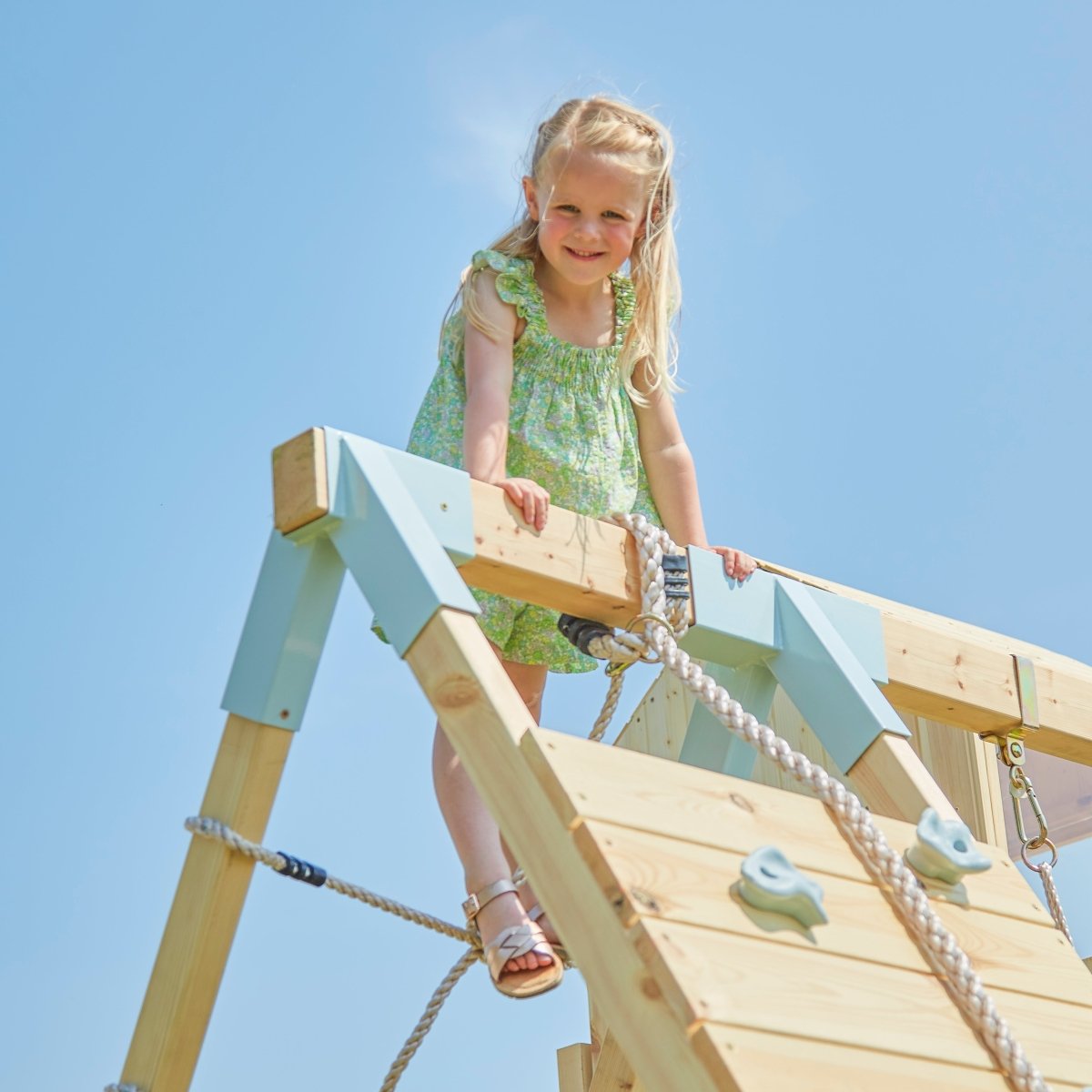 PolarPlay Kids Climbing Tower & Playhouse - Climb & Swing Ragna Rose