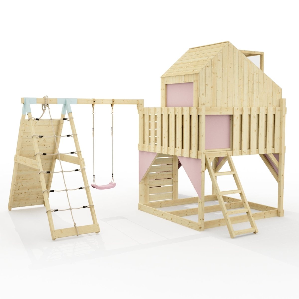 PolarPlay Kids Climbing Tower & Playhouse - Climb & Swing Ragna Rose