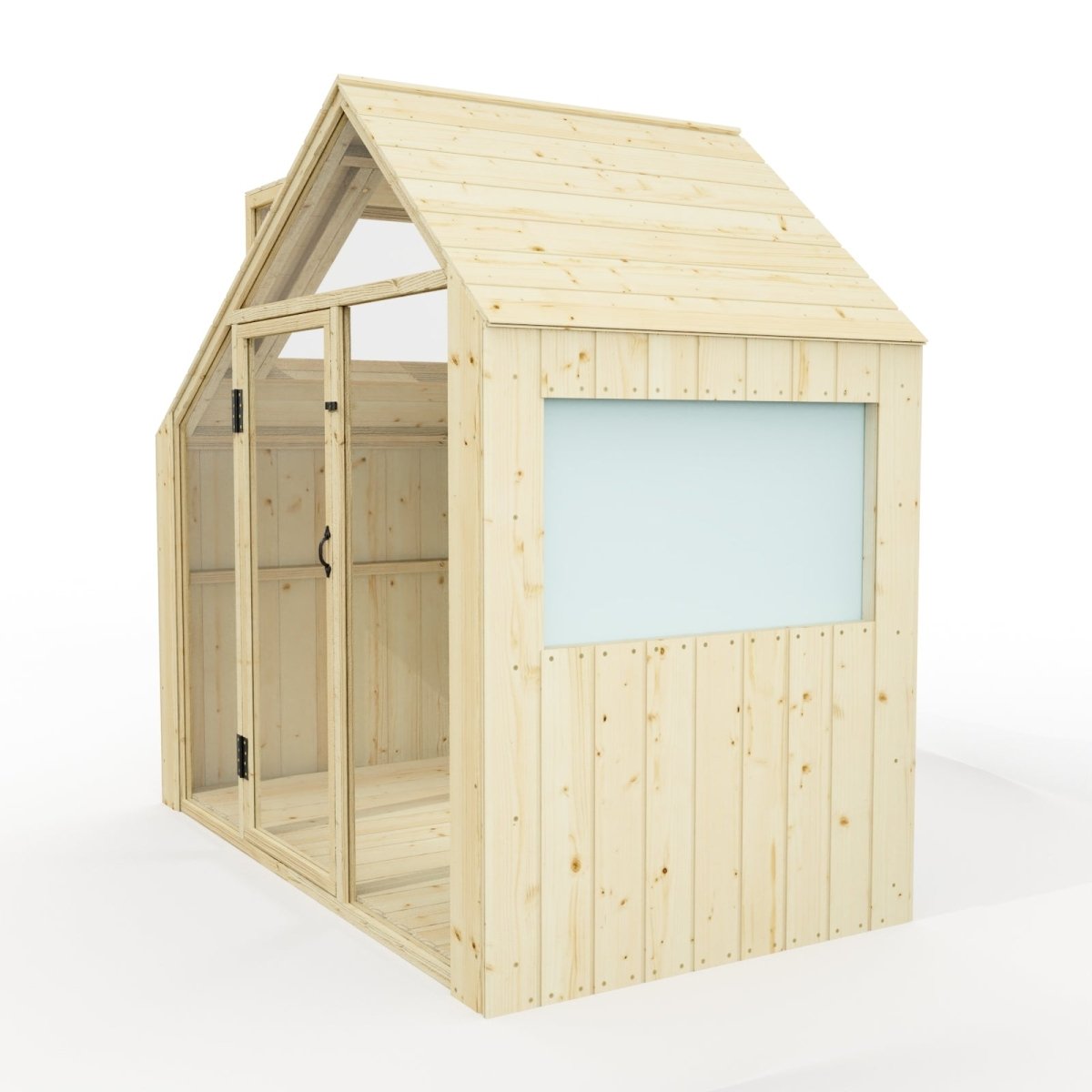PolarPlay Kids Scandinavian Style Wooden Playhouse - Asta Mist
