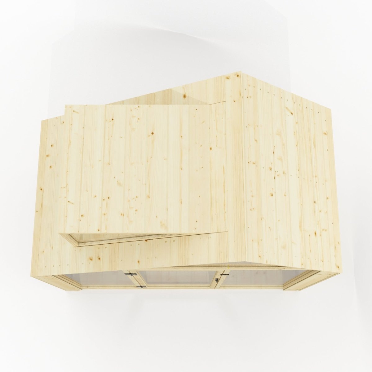 PolarPlay Kids Scandinavian Style Wooden Playhouse - Asta Rose
