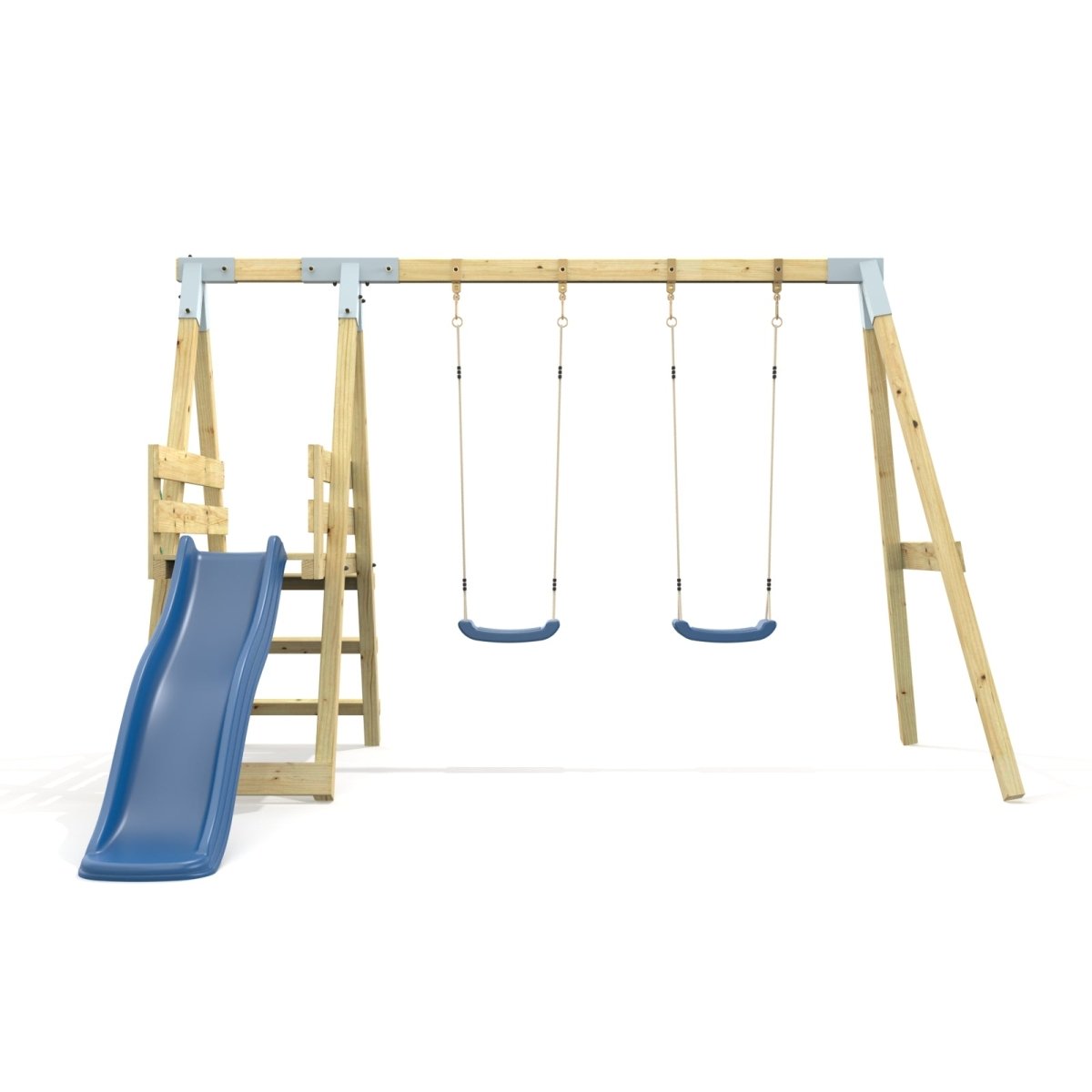 PolarPlay Premium Double Swing Set with Slide
