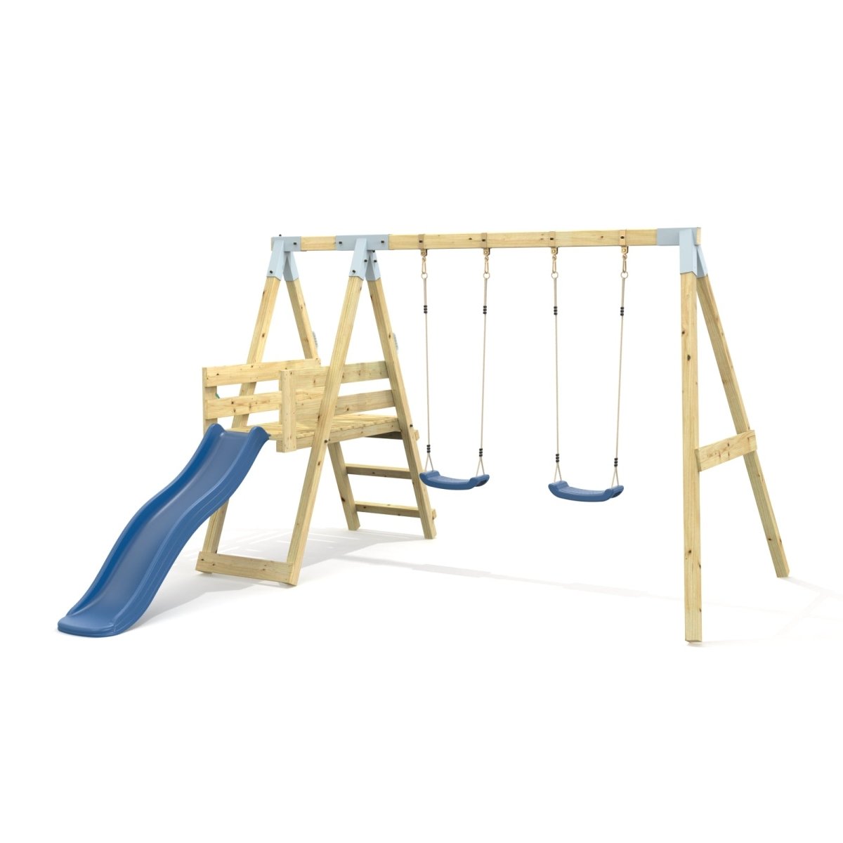 PolarPlay Premium Double Swing Set with Slide
