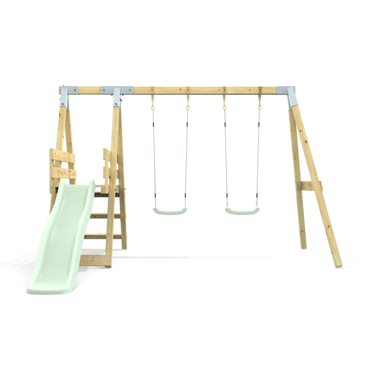PolarPlay Premium Double Swing Set with Slide