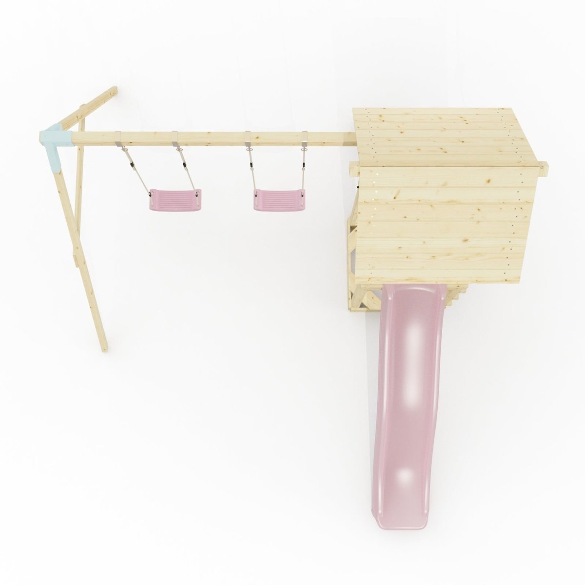 PolarPlay Tower Kids Wooden Climbing Frame - Swing Kari Rose