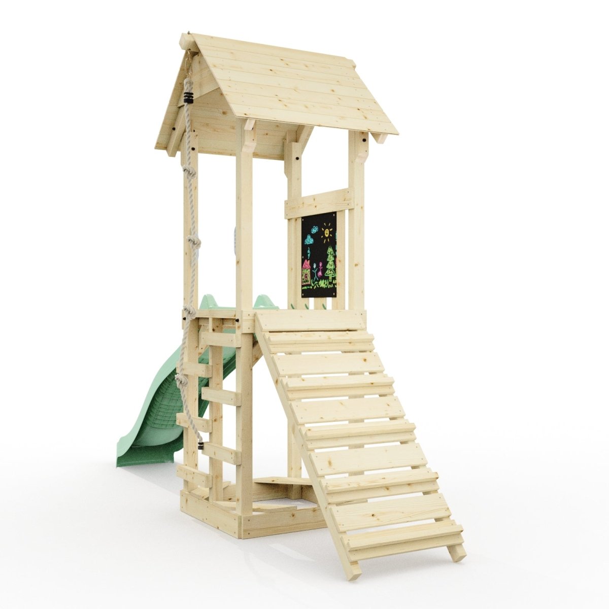 PolarPlay Tower Kids Wooden Climbing Frame - Yarin Sage