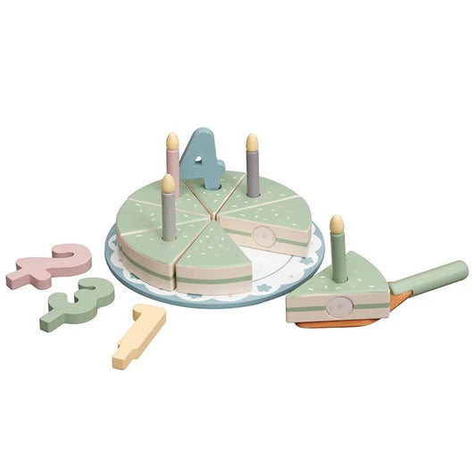 PolarPlay Wooden Cutting Birthday Cake