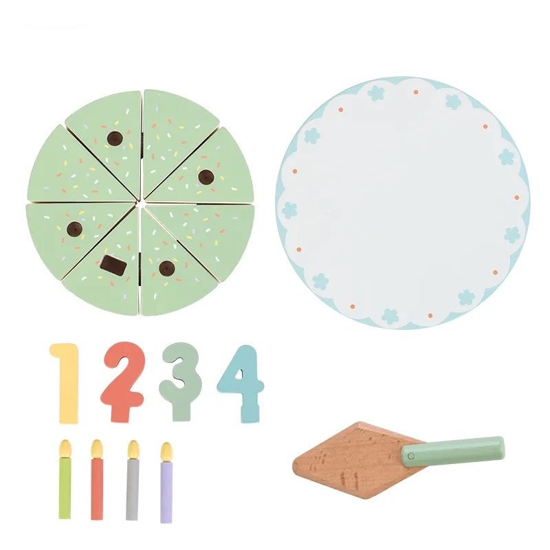 PolarPlay Wooden Cutting Birthday Cake
