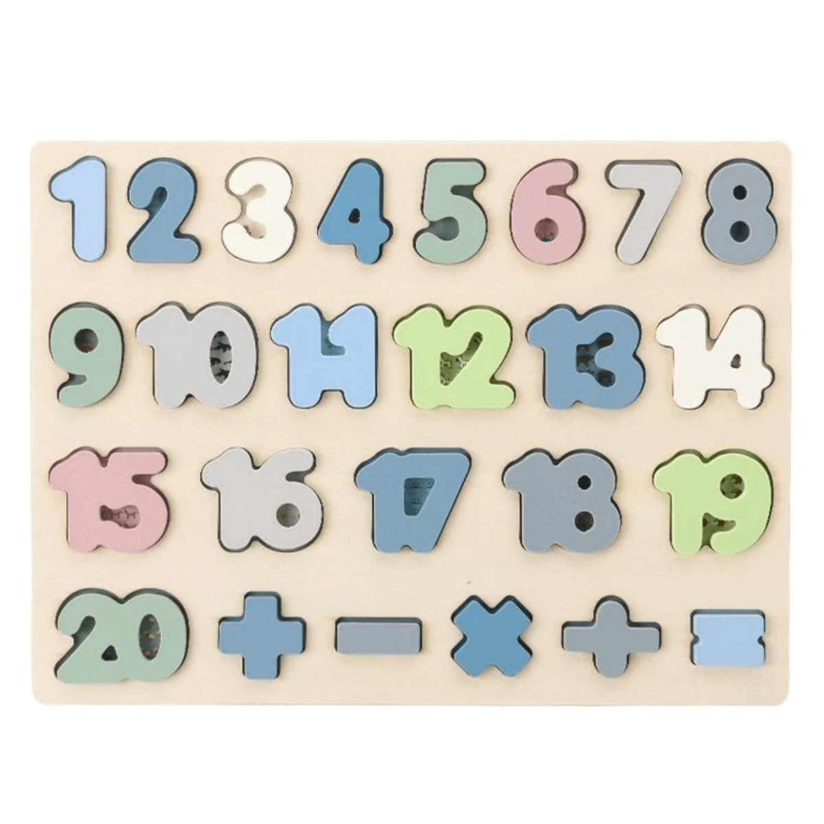 PolarPlay Wooden Early Education Toy Set - Learning