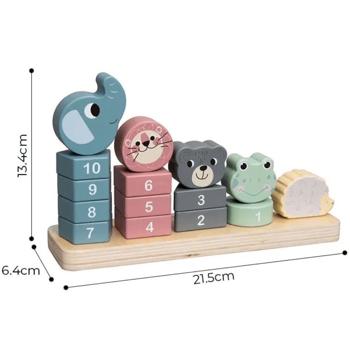 PolarPlay Wooden Educational Tactile Sorting Toy Trio