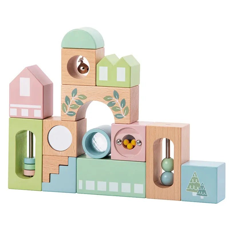 PolarPlay Wooden Music Stacking Wooden Block Set