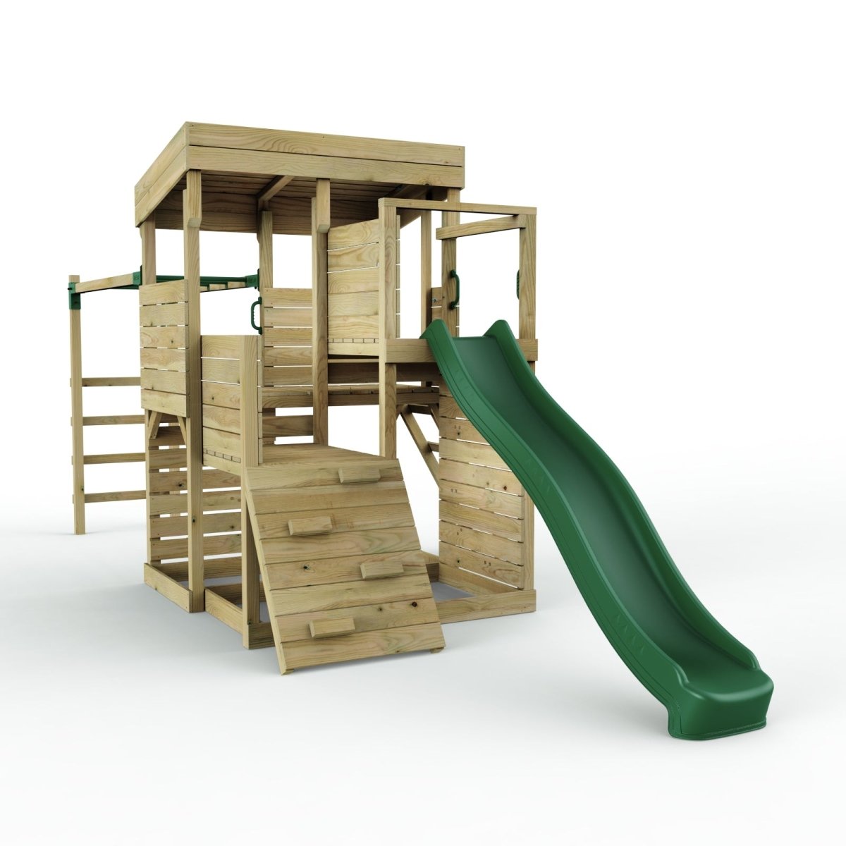 ClassicPlay Sentinel XL Lookout Tower with 3 Decks, Monkey Bars and Slide