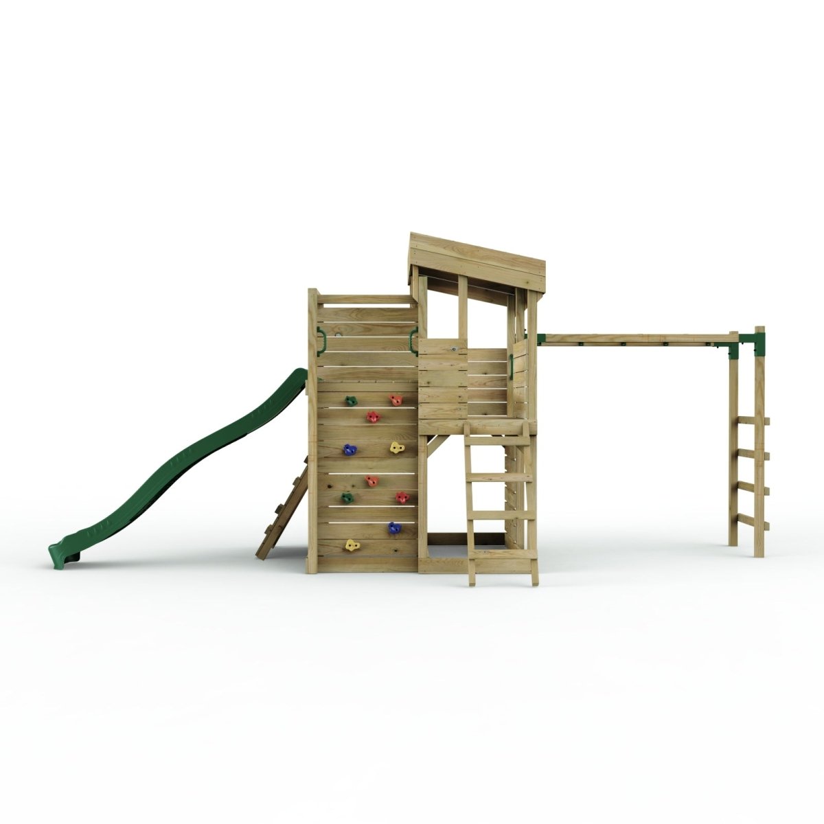 ClassicPlay Sentinel XL Lookout Tower with 3 Decks, Monkey Bars and Slide