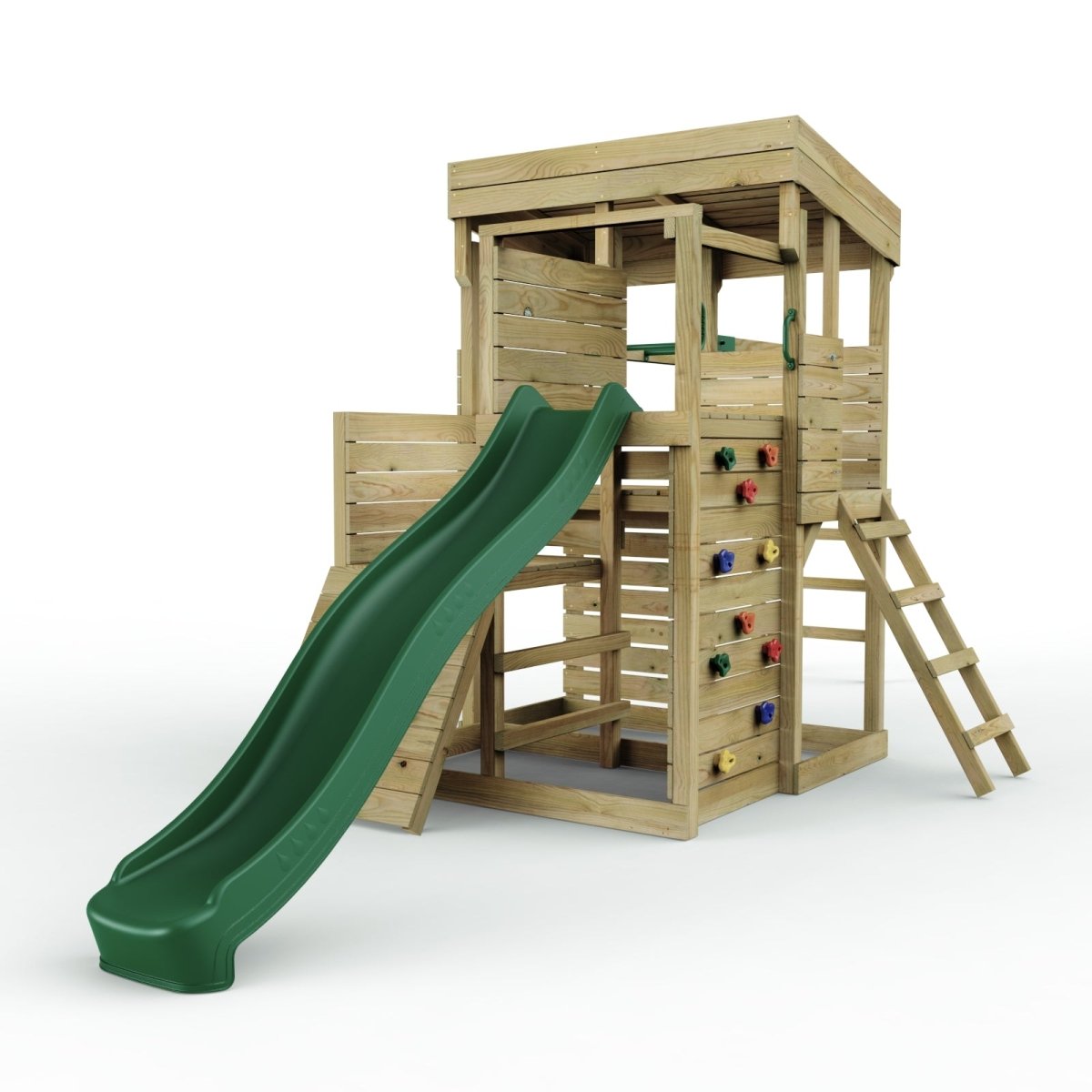 ClassicPlay Sentinel XL Lookout Tower with 3 Decks, Monkey Bars and Slide