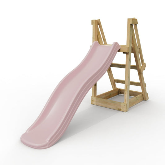 Rebo 6 ft Freestanding Kids Slide - Dusky Pink