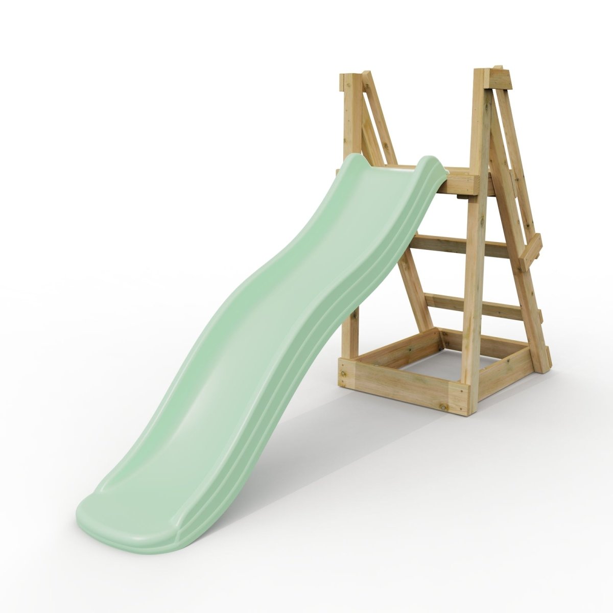 Rebo 6 ft Freestanding Kids Slide - Mint Green