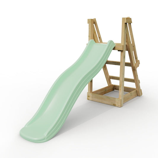 Rebo 6 ft Freestanding Kids Slide - Mint Green