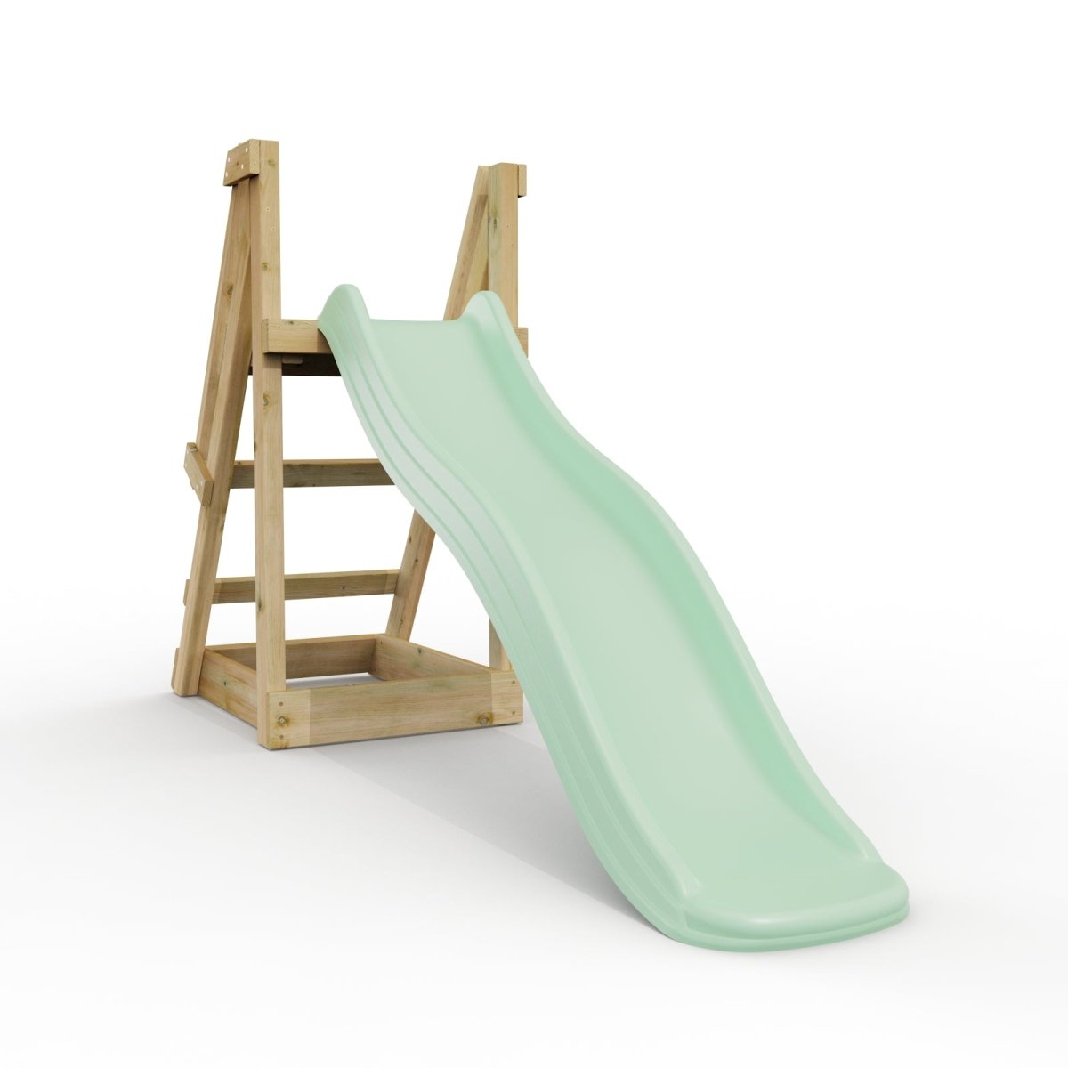 Rebo 6 ft Freestanding Kids Slide - Mint Green