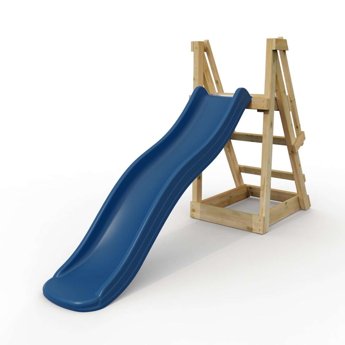 Rebo 6 ft Freestanding Kids Slide - Navy Blue