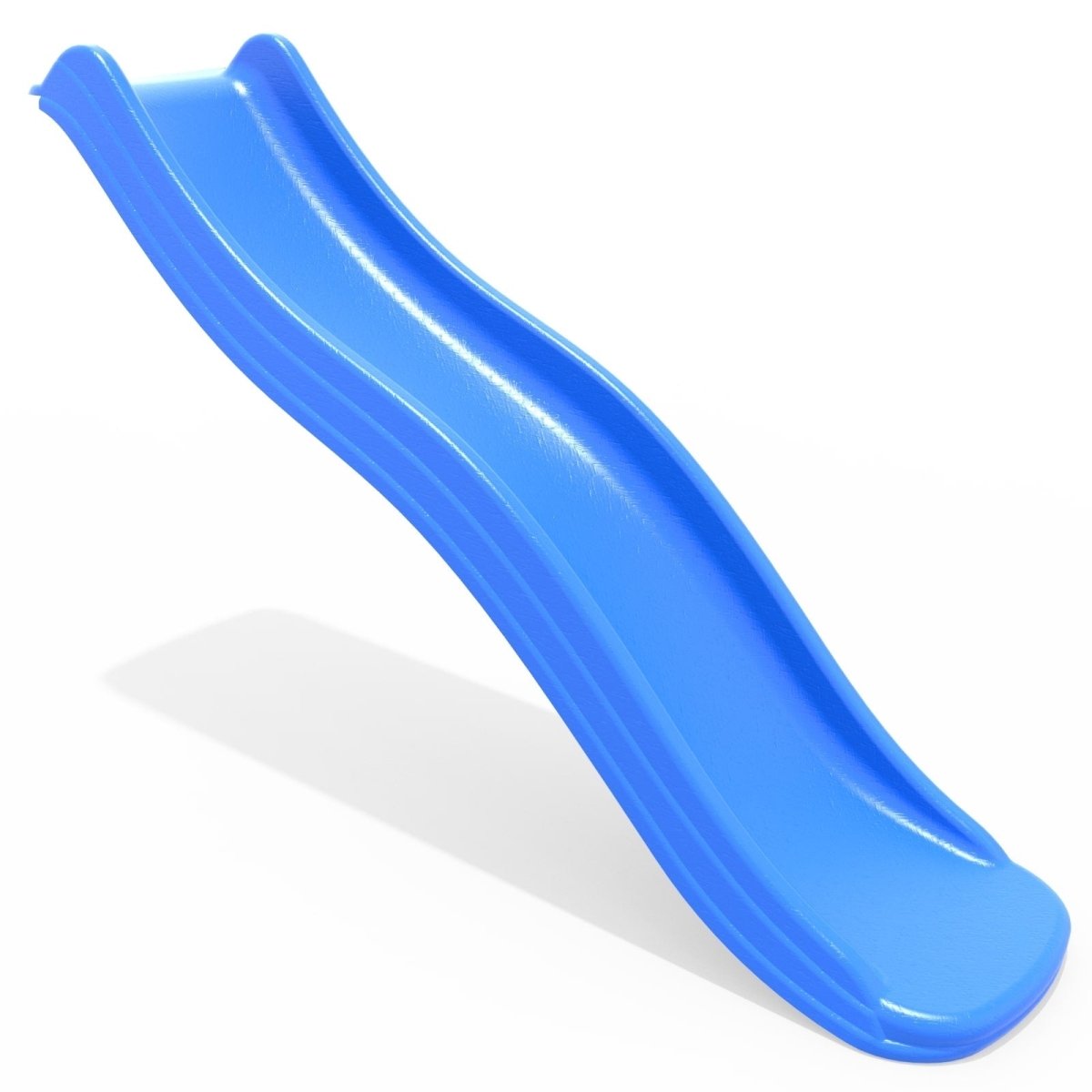 Rebo 6FT (175cm) Universal Children’s Plastic Garden Wave Slides -  Blue