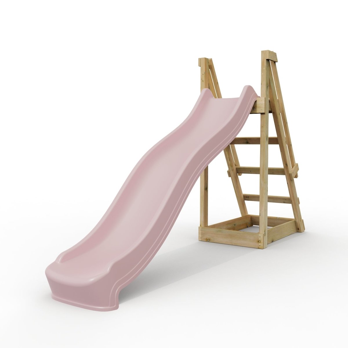 Rebo 8 ft Freestanding Kids Slide - Dusky Pink