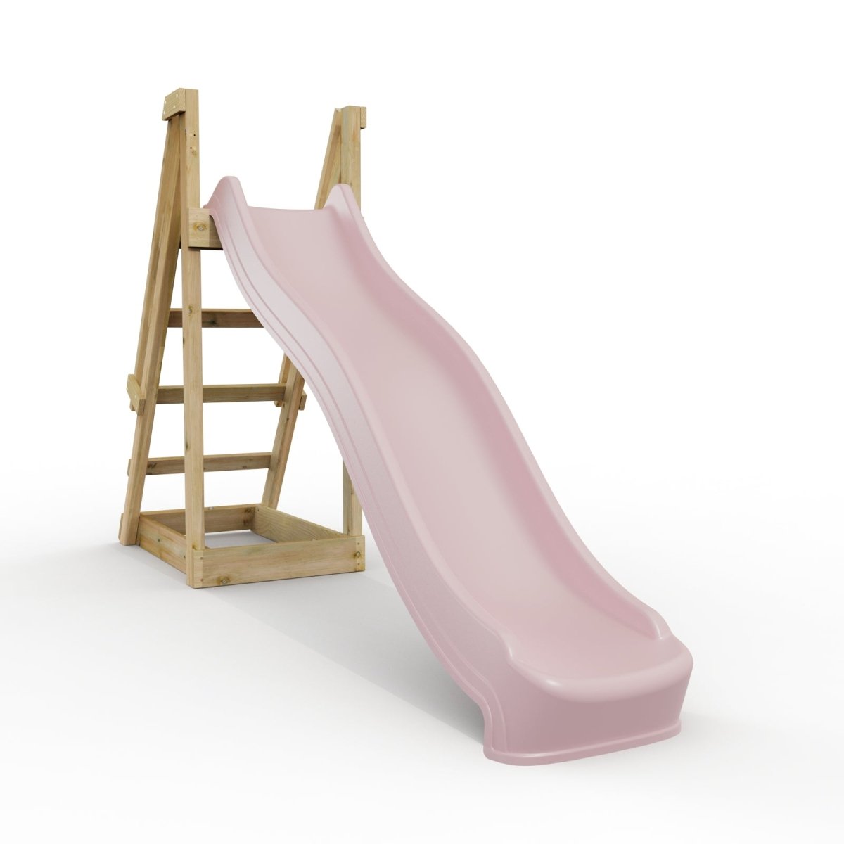 Rebo 8 ft Freestanding Kids Slide - Dusky Pink