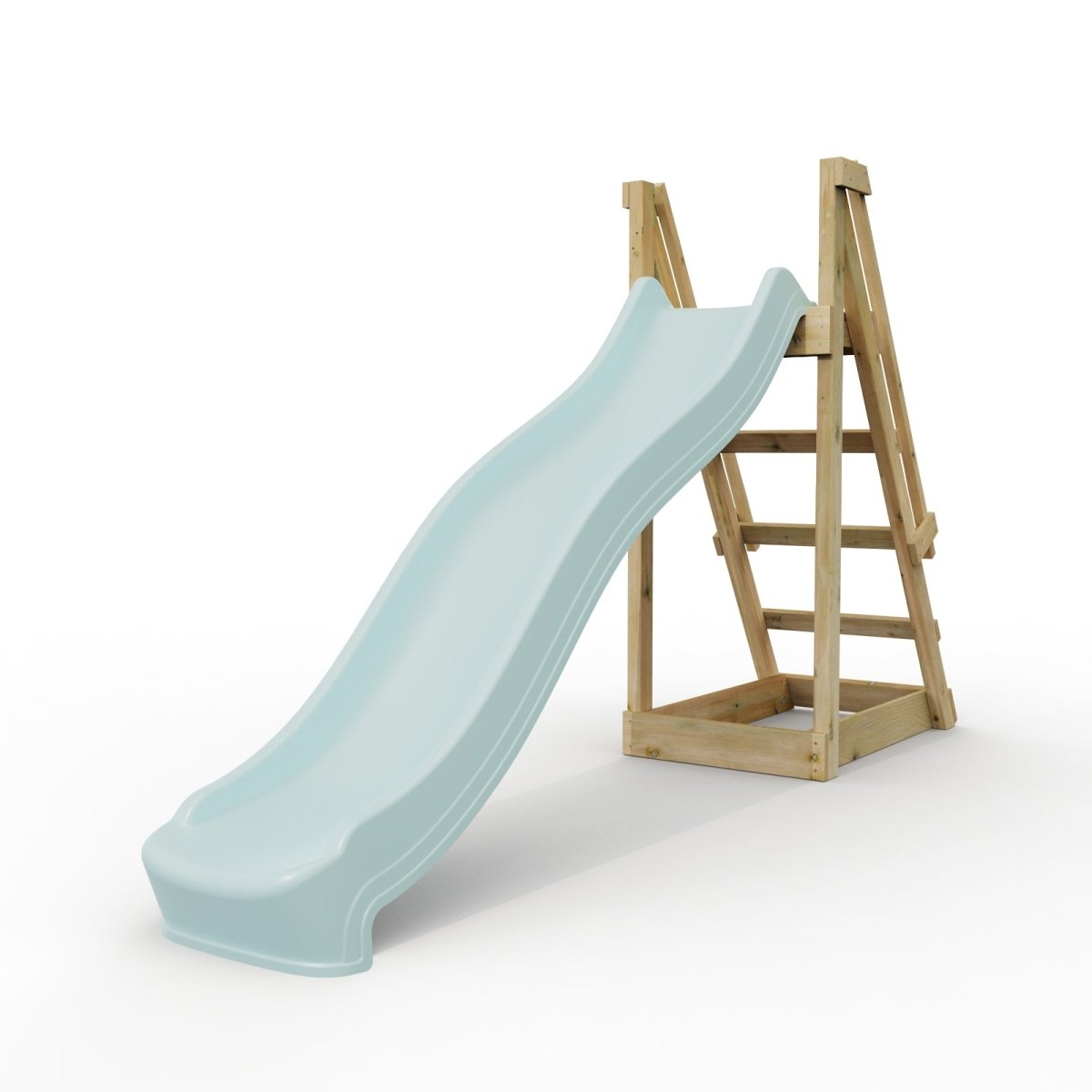 Rebo 8 ft Freestanding Kids Slide - Ice Blue