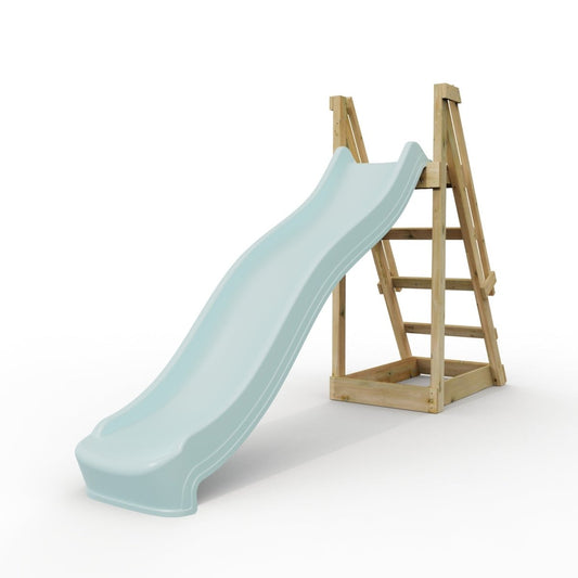 Rebo 8 ft Freestanding Kids Slide - Ice Blue