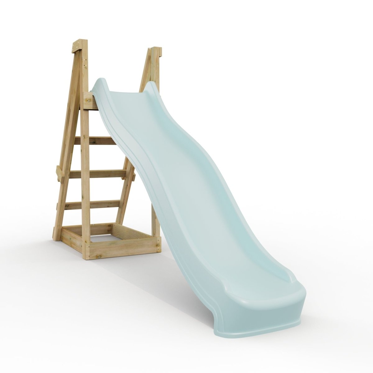 Rebo 8 ft Freestanding Kids Slide - Ice Blue