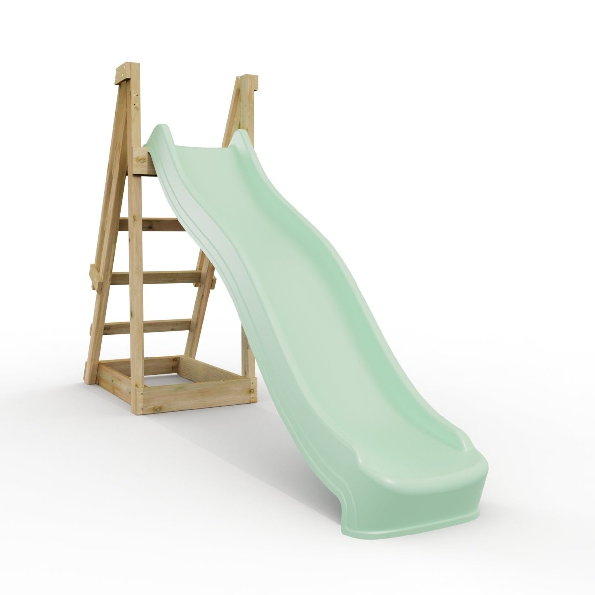 Rebo 8 ft Freestanding Kids Slide - Mint Green