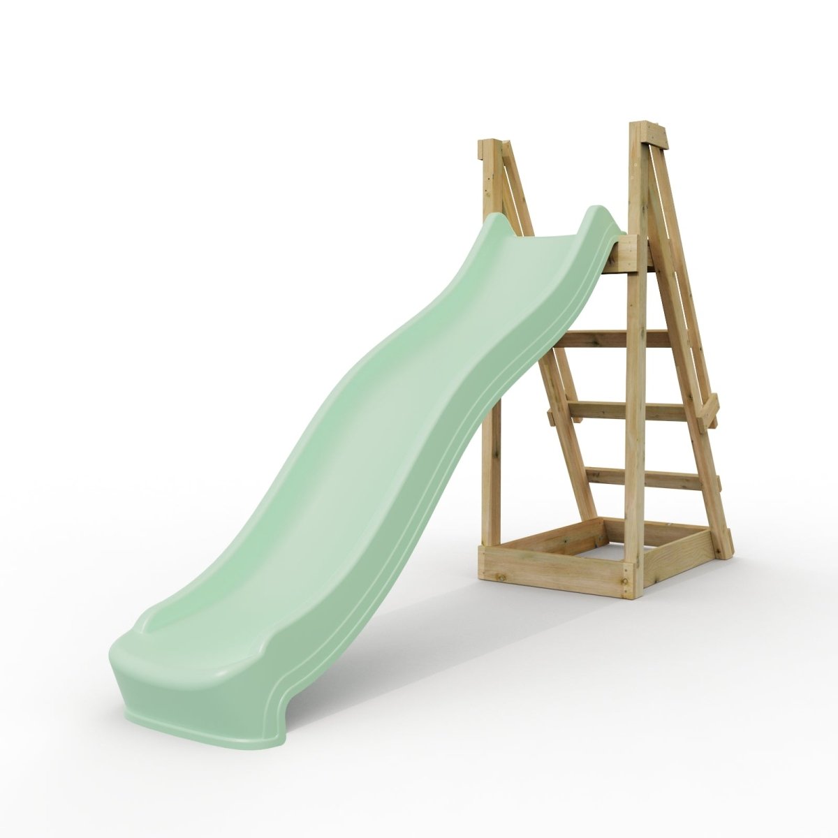 Rebo 8 ft Freestanding Kids Slide - Mint Green