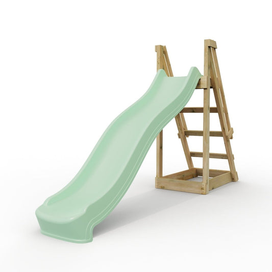 Rebo 8 ft Freestanding Kids Slide - Mint Green