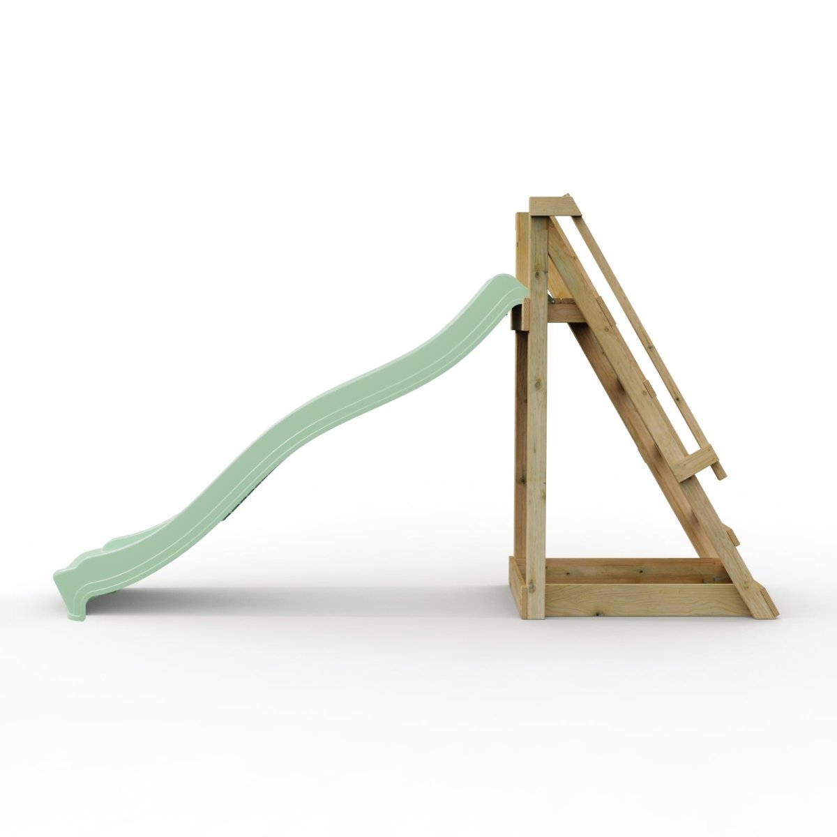 Rebo 8 ft Freestanding Kids Slide - Mint Green
