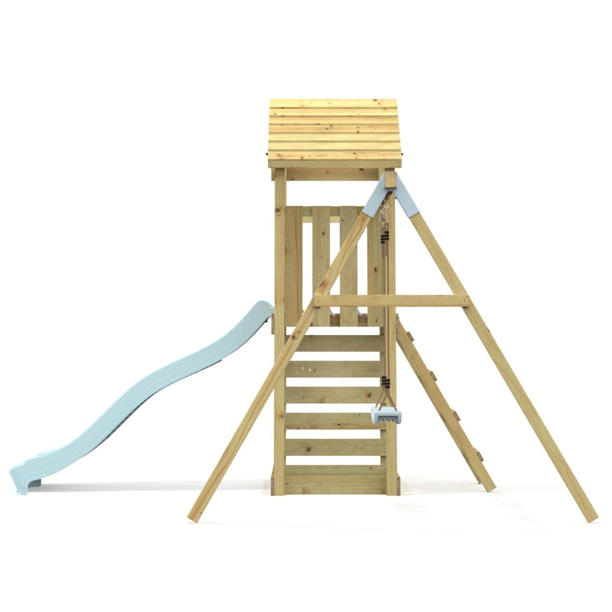 Rebo Adventure Wooden Climbing Frame, Swing Set and Slide - Rushmore
