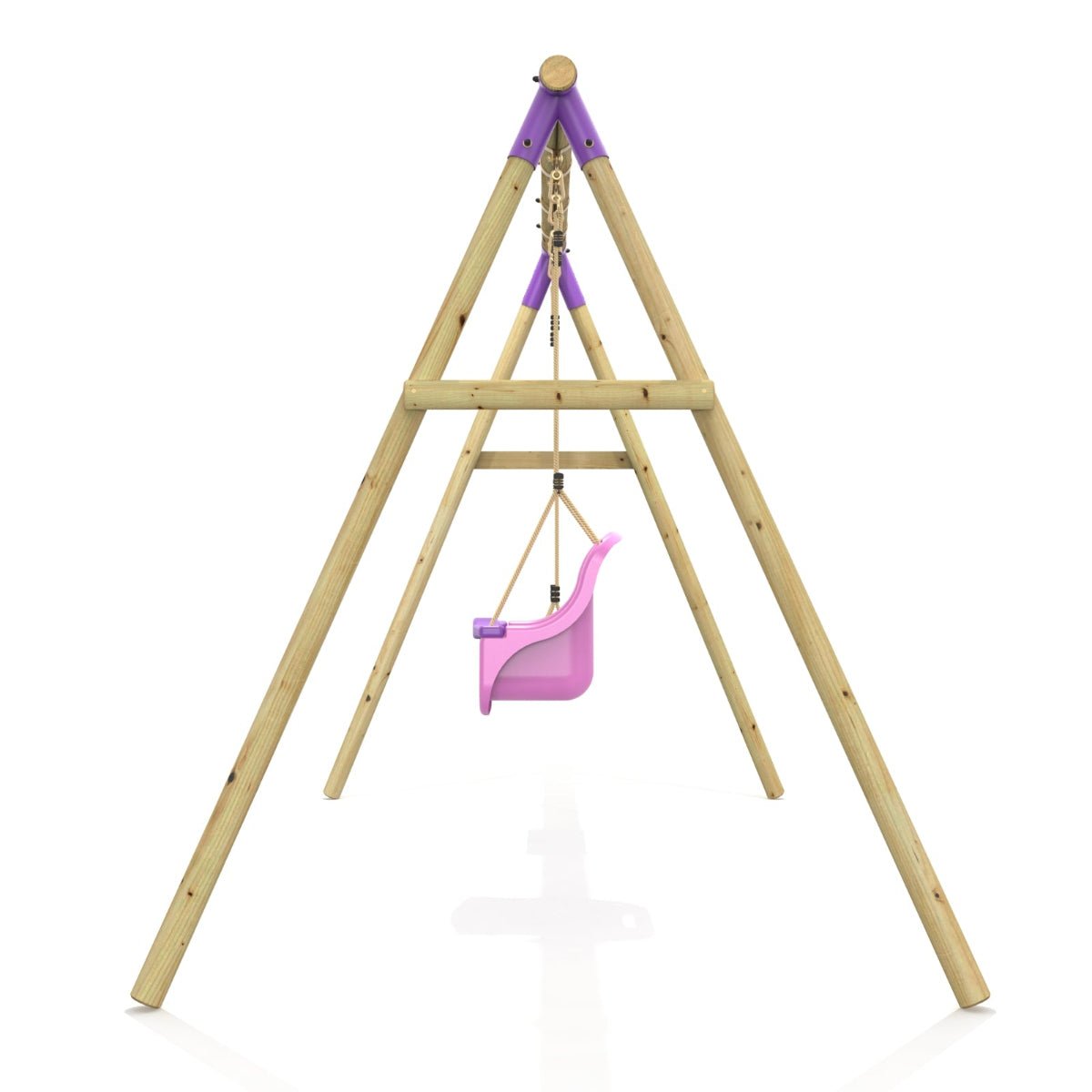 Rebo Double Swing Set - Luna Purple