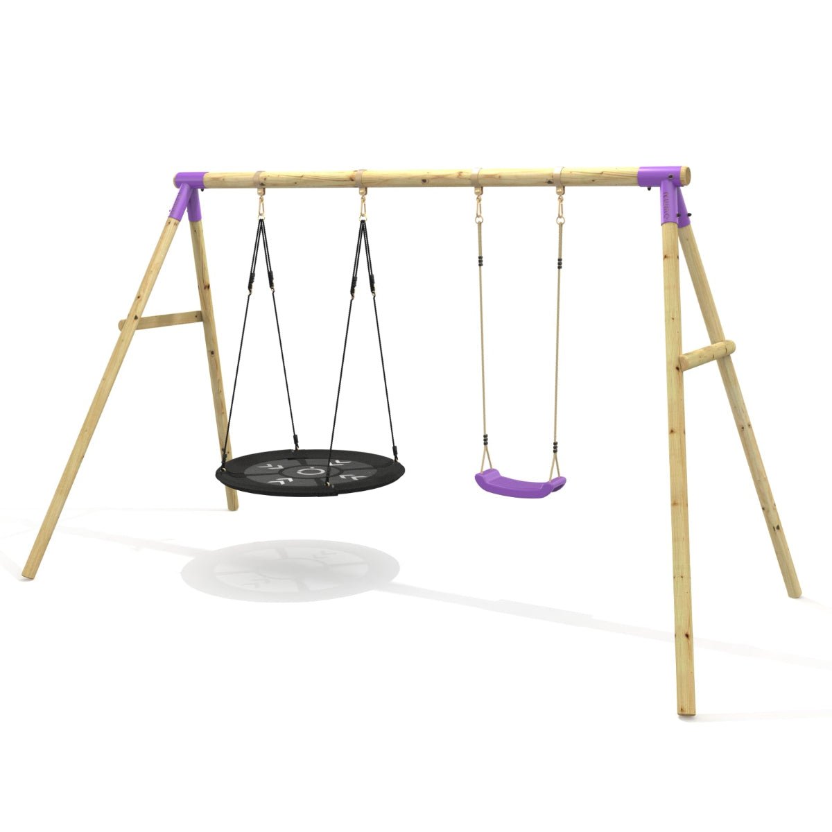 Rebo Double Swing Set - Meteorite Purple
