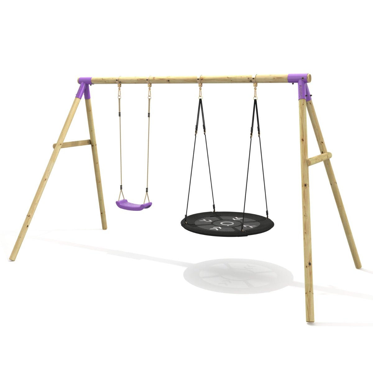 Rebo Double Swing Set - Meteorite Purple