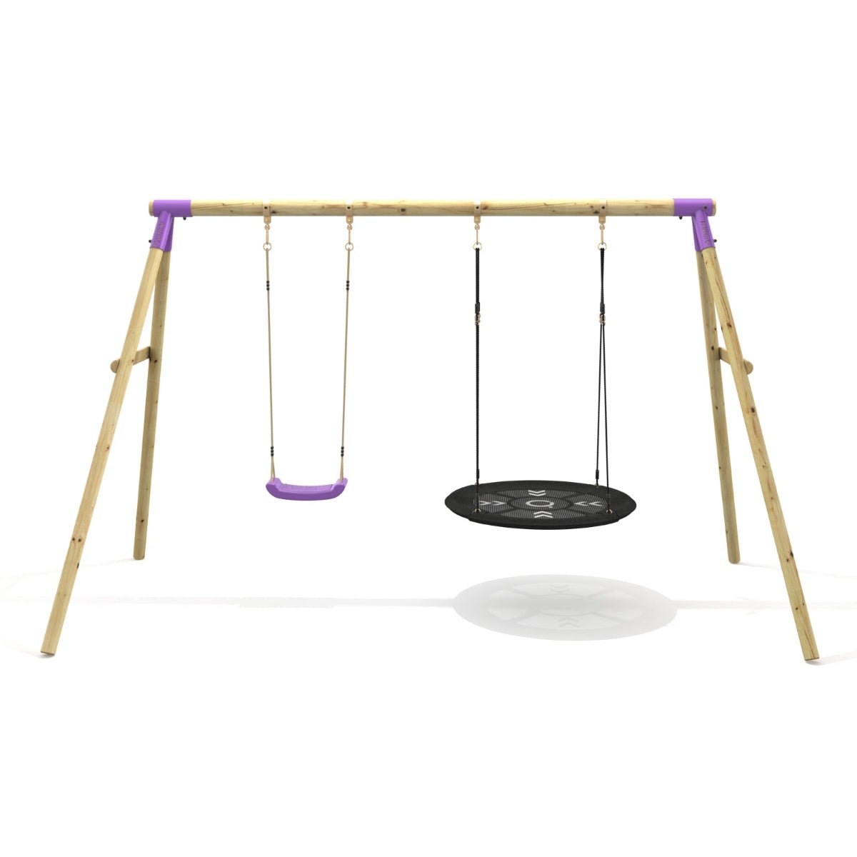 Rebo Double Swing Set - Meteorite Purple