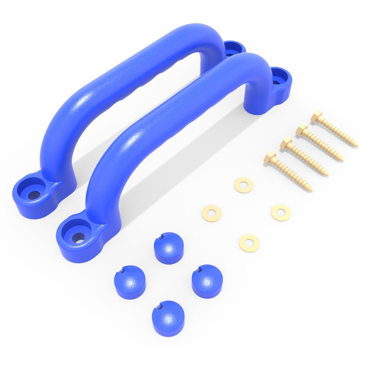 Rebo Garden Climbing Frame Accessories  2 x Plastic Handgrips - Blue