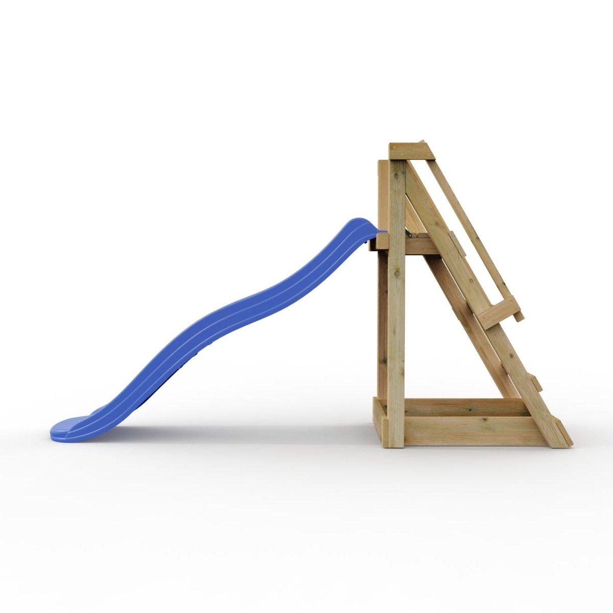 Rebo Garden Wave Free Standing Water Slide with Wooden Platform - 6ft Slide Blue