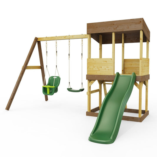 Rebo Lookout Tower with Double Swing and Wave Slide