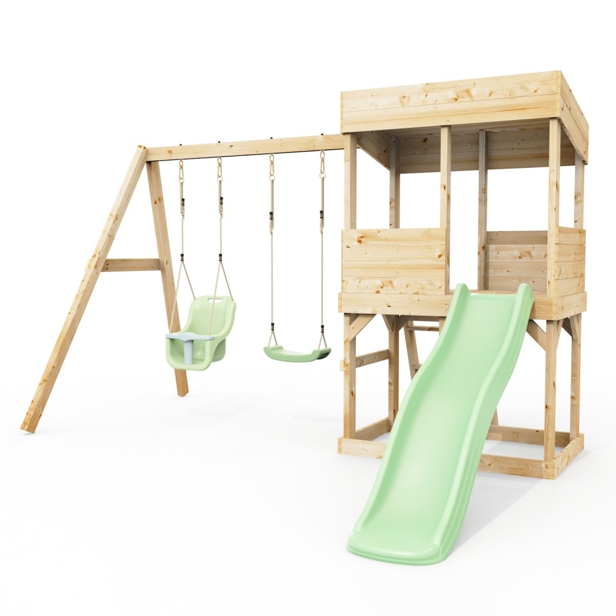 Rebo Lookout Tower with Double Swing and Wave Slide