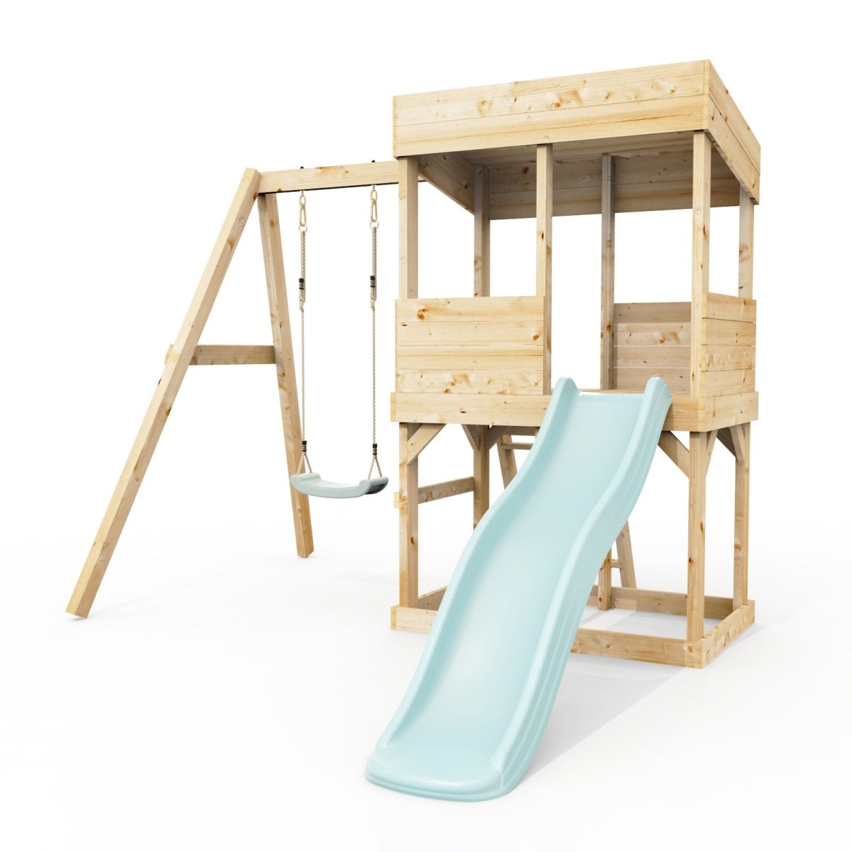 Rebo Lookout Tower with Single Swing and Wave Slide