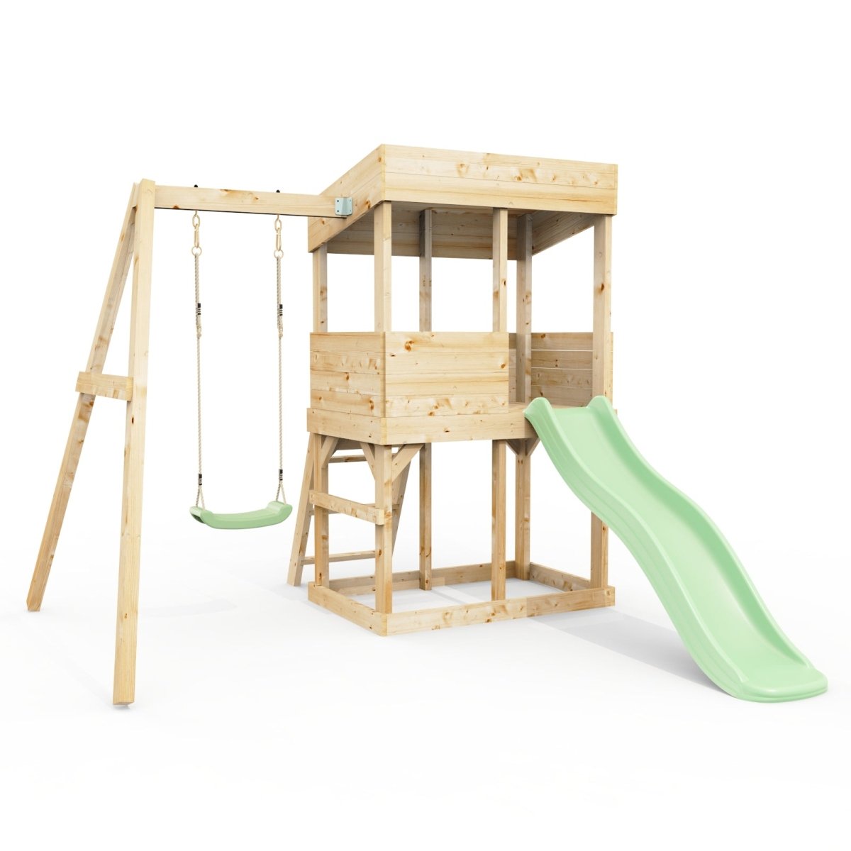 Rebo Lookout Tower with Single Swing and Wave Slide