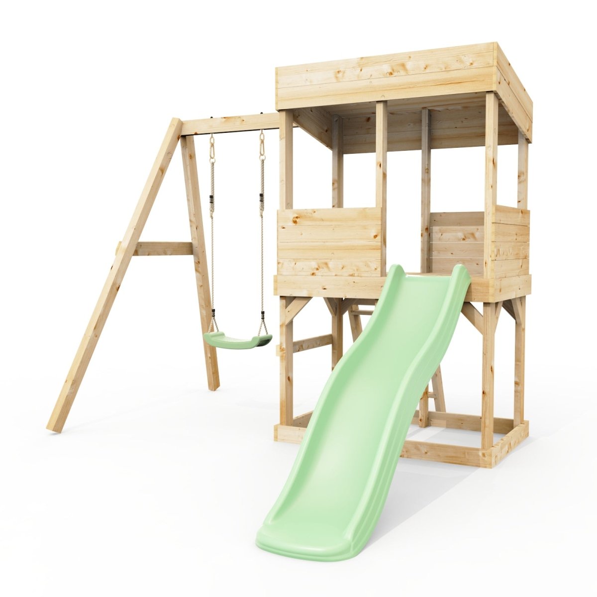 Rebo Lookout Tower with Single Swing and Wave Slide