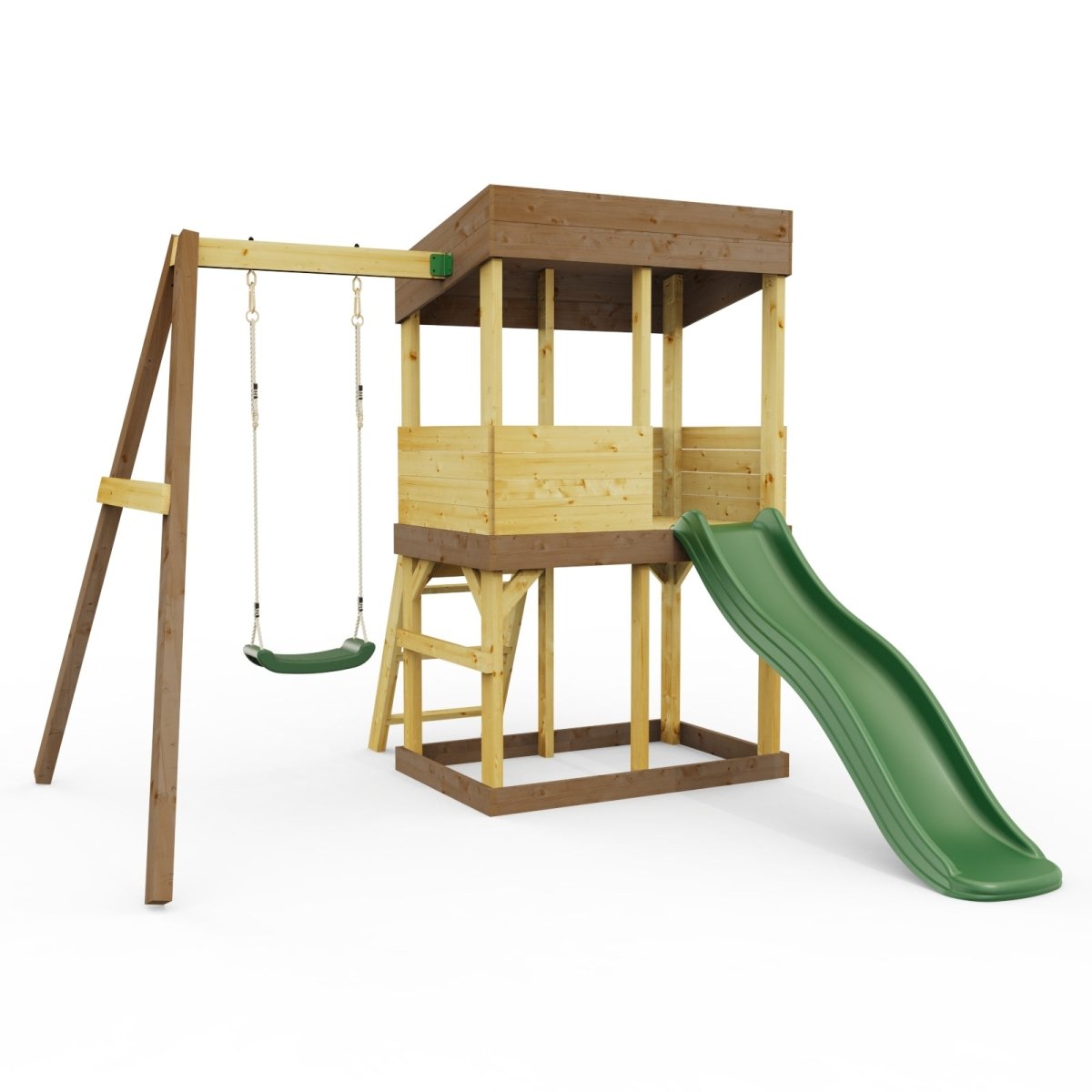 Rebo Lookout Tower with Single Swing and Wave Slide