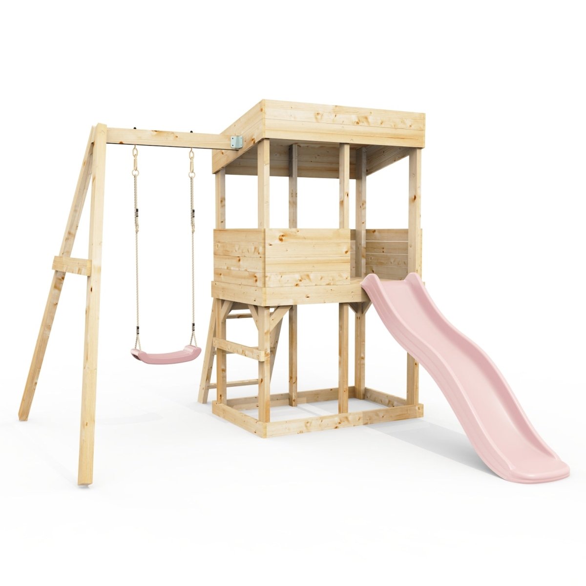 Rebo Lookout Tower with Single Swing and Wave Slide